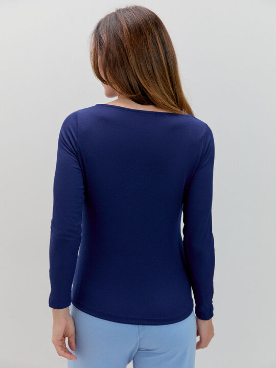 CAMISETA CANALE LISA Azul Noche image number null