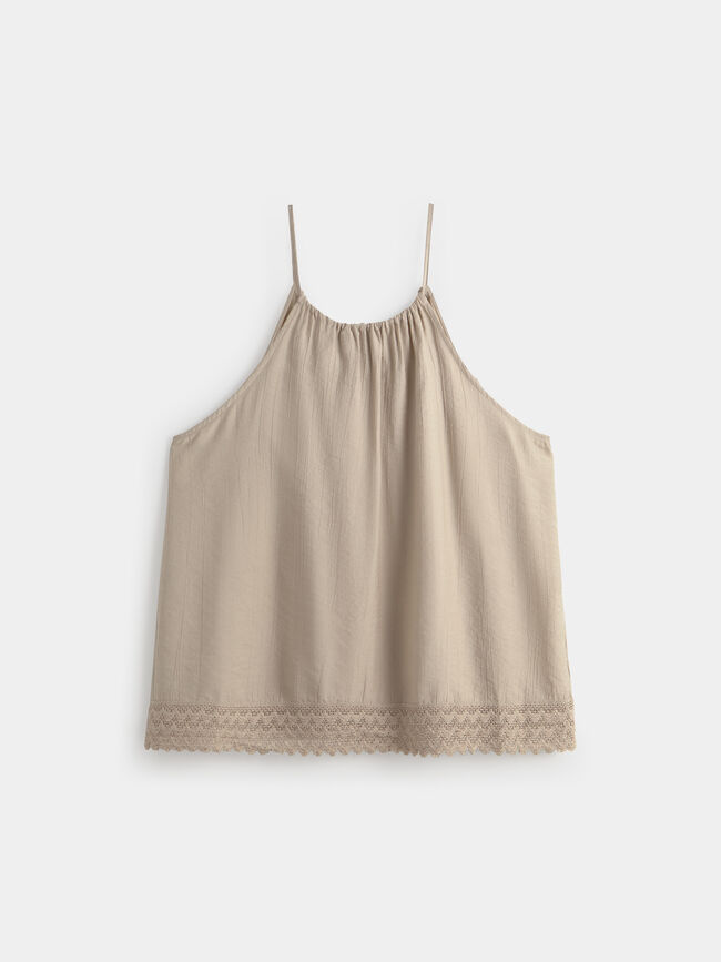 TOP  HALTER FORNITURA Piedra