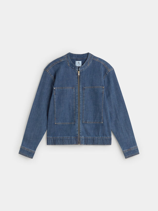 BOMBER VAQUERA Mid blue
