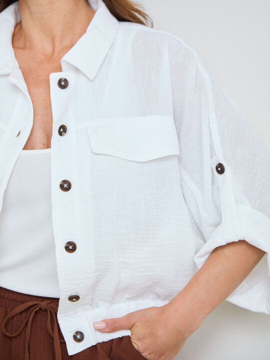 chaqueta rustica Blanco Optico image number null