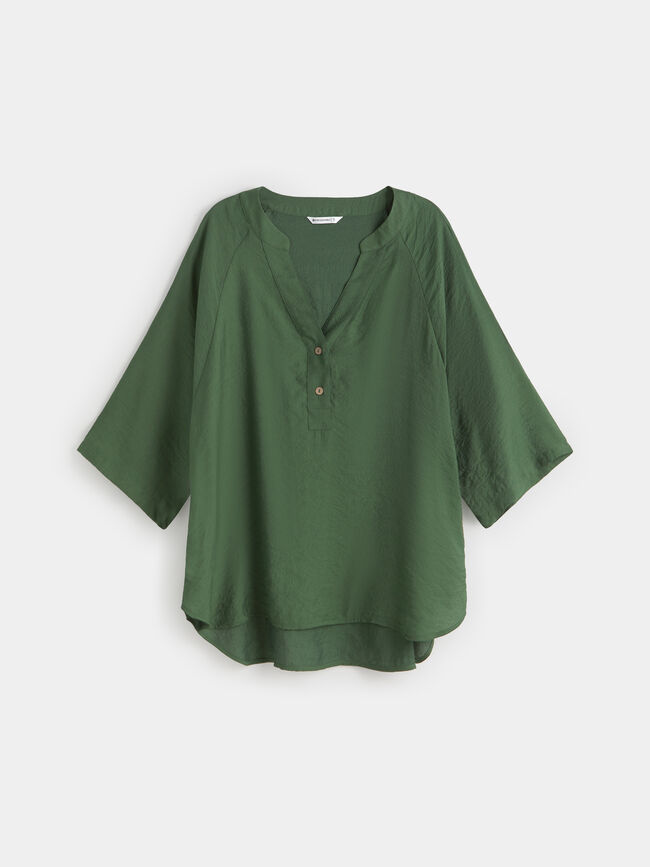 TÚNICA CUELLO MAO Verde Amazona