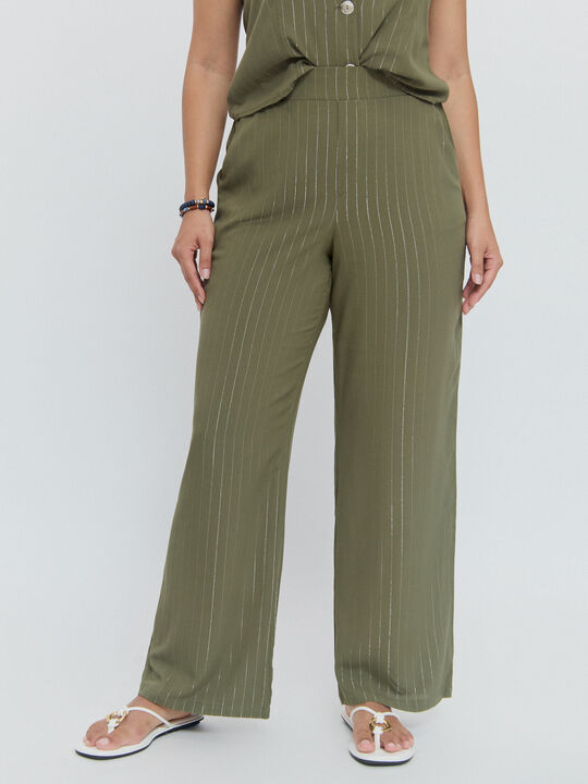pantalon viscosa kaki claro image number null