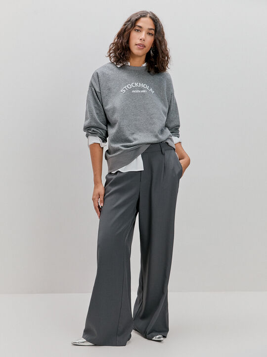 SUDADERA PURPURINA Gris pizarra image number null