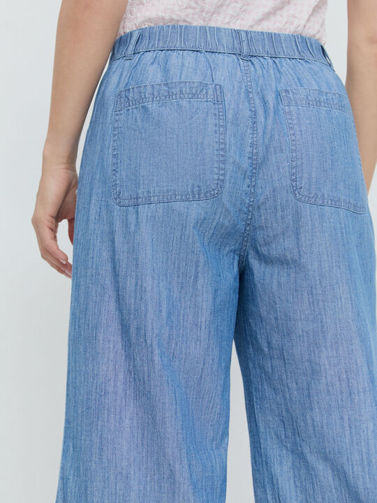 PANTALON CULOTTE Mid blue image number null
