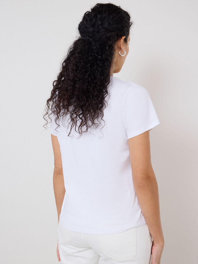 CAMISETA CORAZONES LEOPARDO Blanco Optico