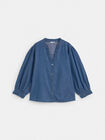 CAMISA VAQUERA VOLANTITO Dark blue