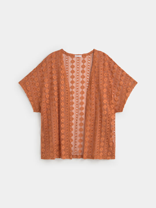 CHAQUETA TEXTURA Cognac image number null