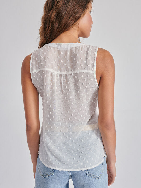 Blusa plumeti bordados Blanco Hueso image number null