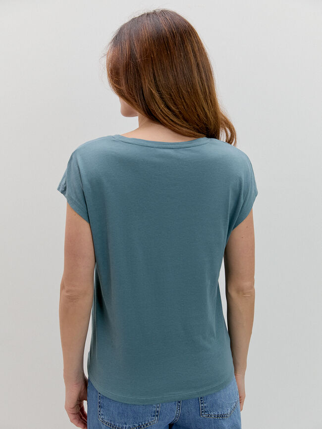 CAMISETA ESTRELLA HOTFIX Azul Grisaceo