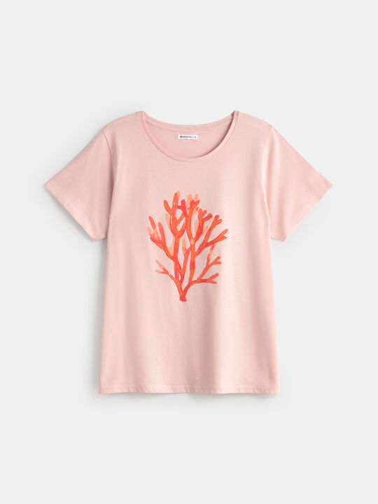 CAMISETA POSICIONAL CORAL Rosa Pastel image number null