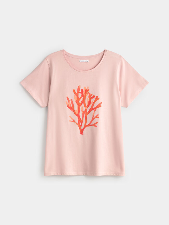 CAMISETA POSICIONAL CORAL Rosa Pastel