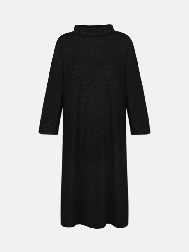 Vestido cuello perkins Negro
