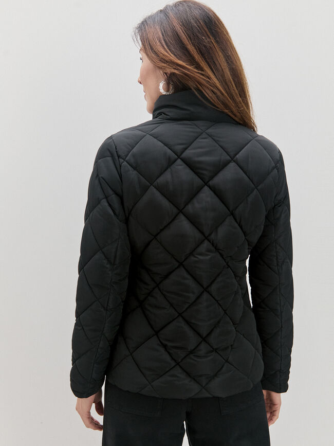 CHAQUETA ACOLCHADA ANCHA Negro