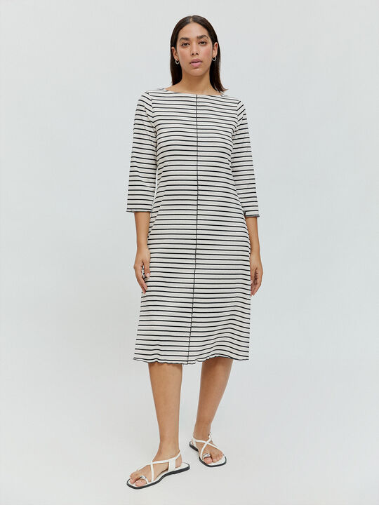 VESTIDO RAYAS Crudo image number null