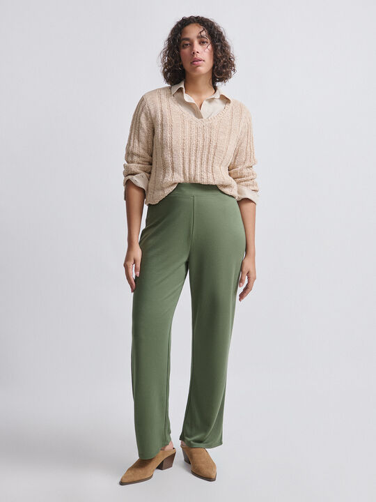 PANTALON RECTO Verde oscuro image number null