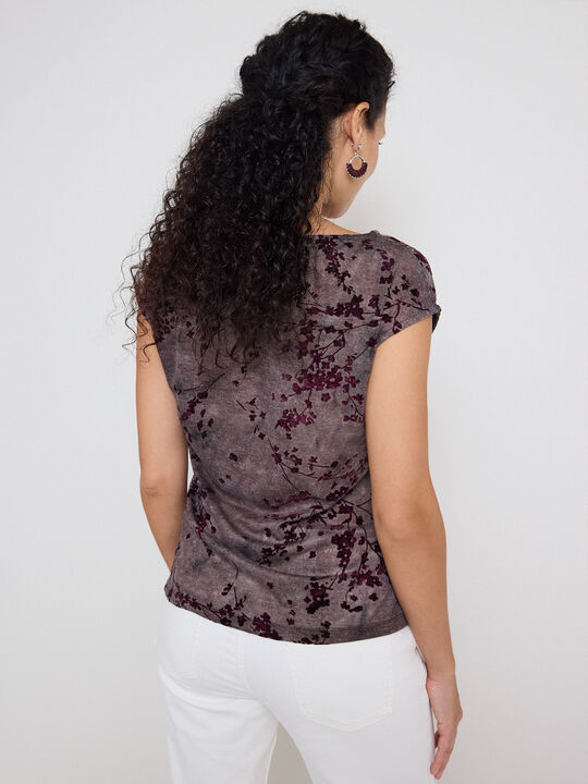 CAMISETA LANOSO FLOCK ASIM&Eacute;TRICA Berenjena image number null