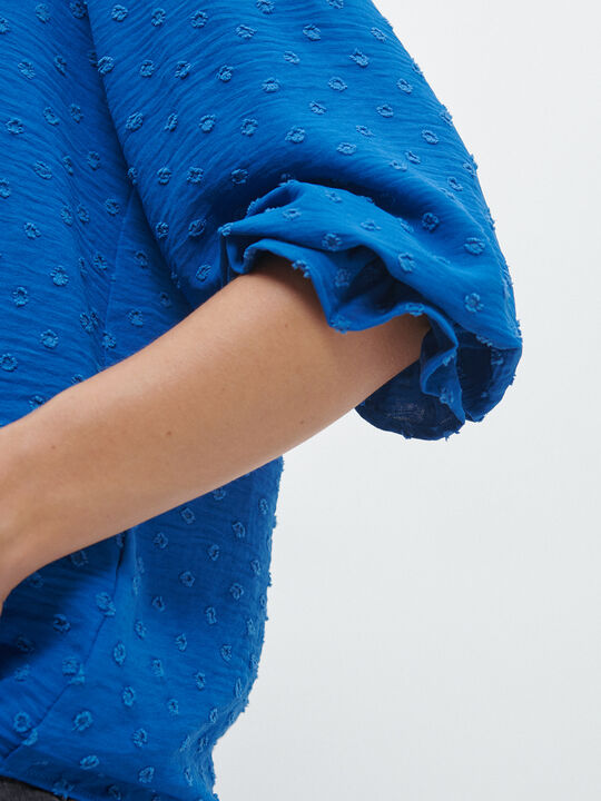 Blusa bordado Plumeti Azul Real image number null