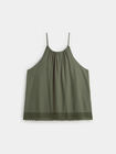 TOP  HALTER FORNITURA Kaki