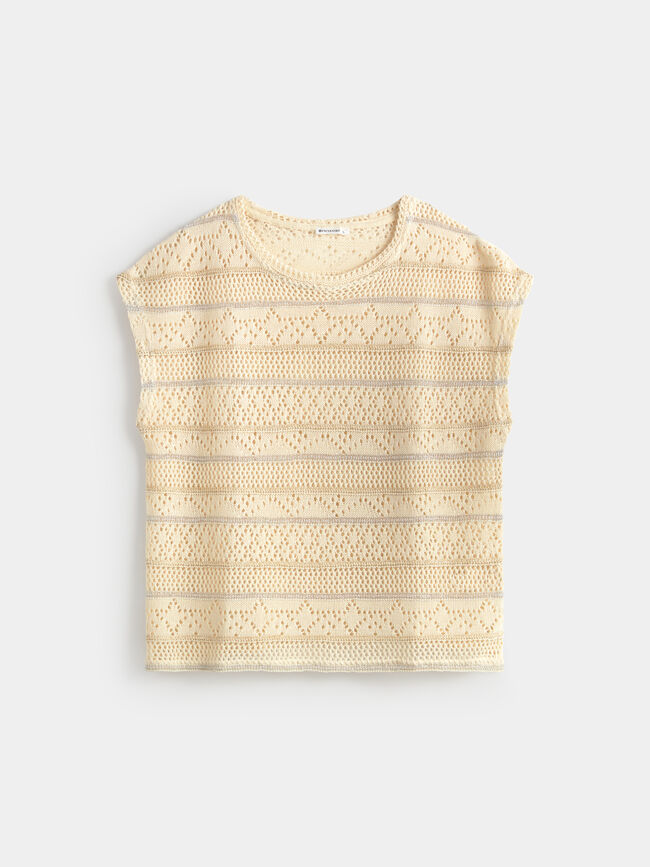 CAMISETA PUNTO CORTADO Rayas 1