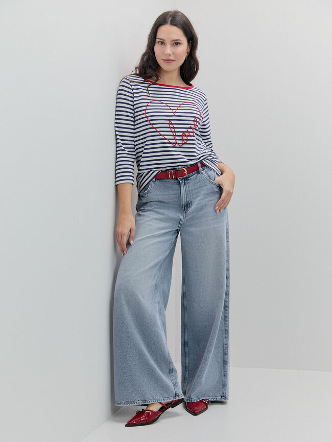 CAMISETA RAYAS CORAZ&Oacute;N Rayas 1