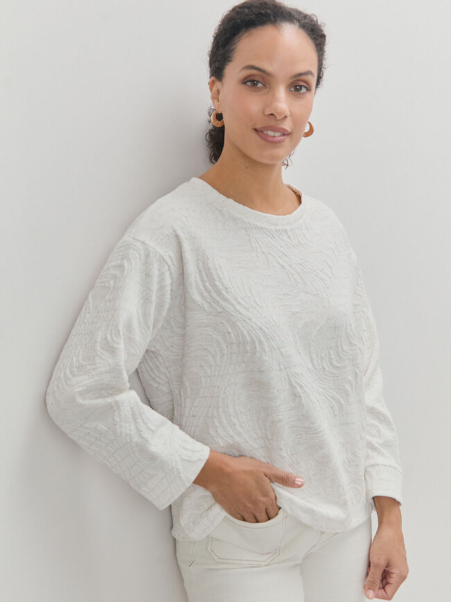 JERSEY TEXTURA Blanco Hueso