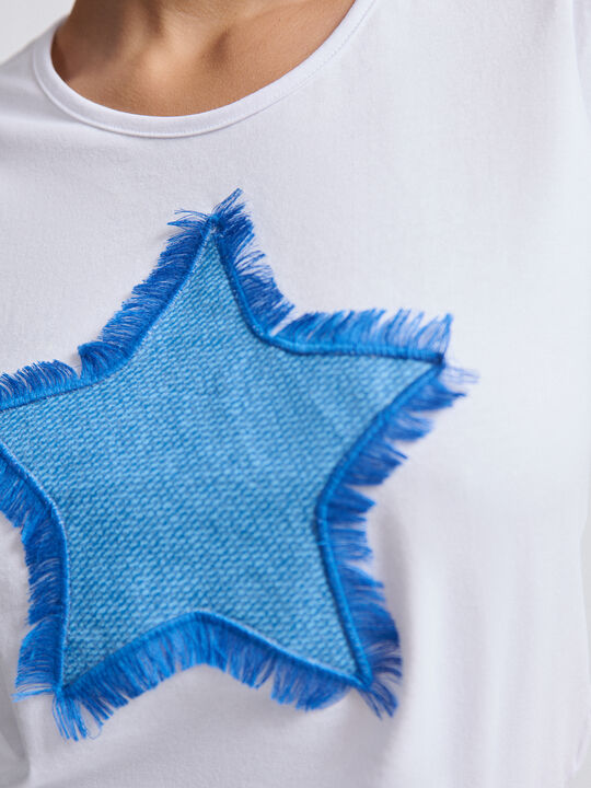 CAMISETA POSICIONAL ESTRELLA Blanco Optico image number null