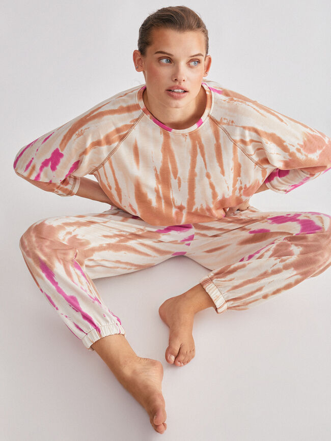 Pantalon jogger tie dye Crudo Claro