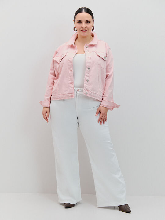 CAZADORA VAQUERA BASICA Rosa image number null