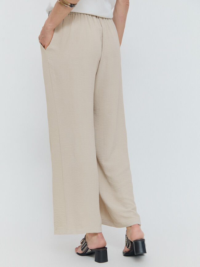 PANTALON ANCHO FLUIDO PIEDRA OSCURO
