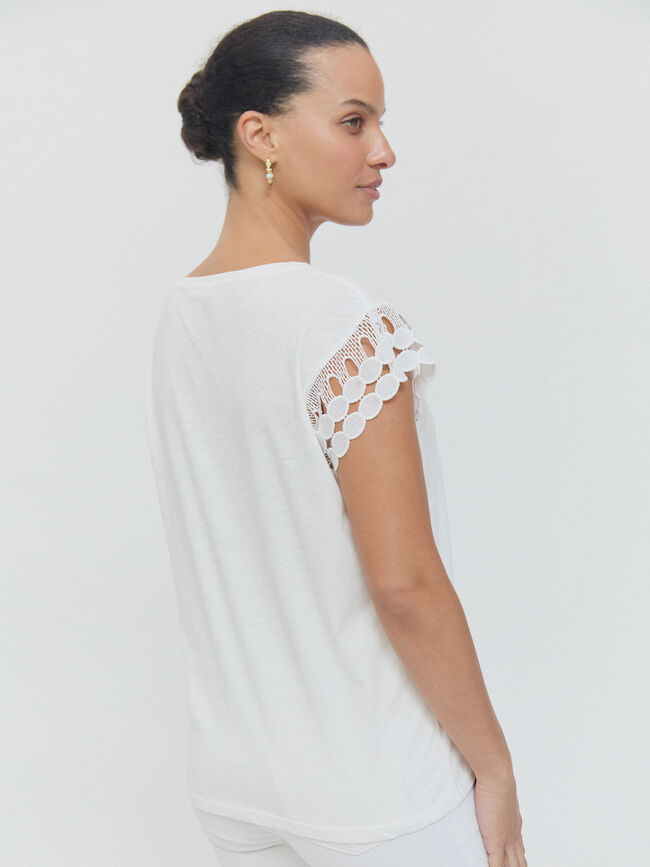 CAMISETA DETALLE Blanco Optico