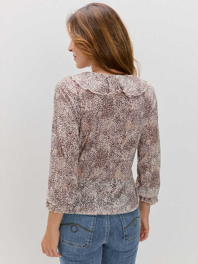 BLUSA VOLANTES Estampado 1