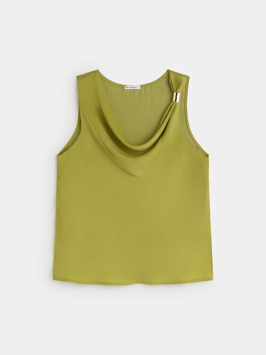 TOP CONJUNTO SATINADO Verde image number null