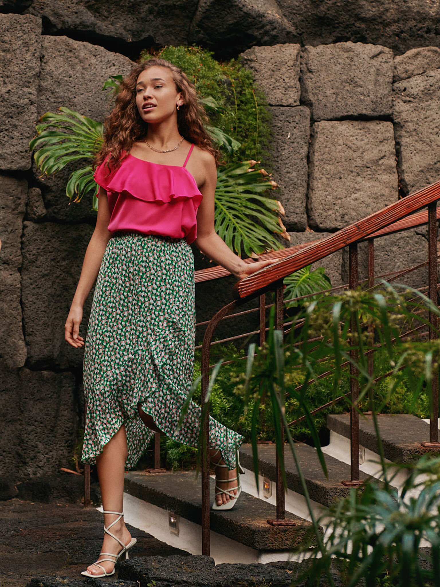 Falda estampada volante | Encuentro Moda CAN |19.99 EUR