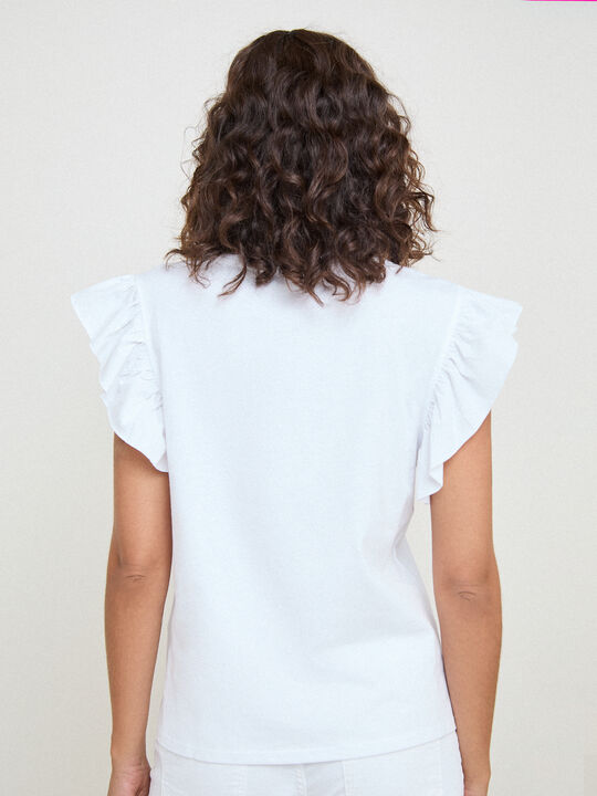 CAMISETA DETALLE BOLSILLO Blanco Optico image number null