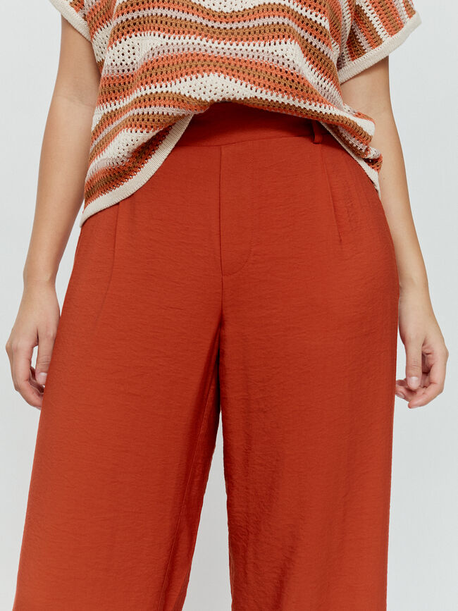 PANTALON ANCHO FLUIDO Teja