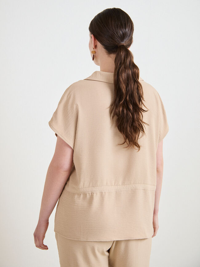 BLUSA SAFARI Camel