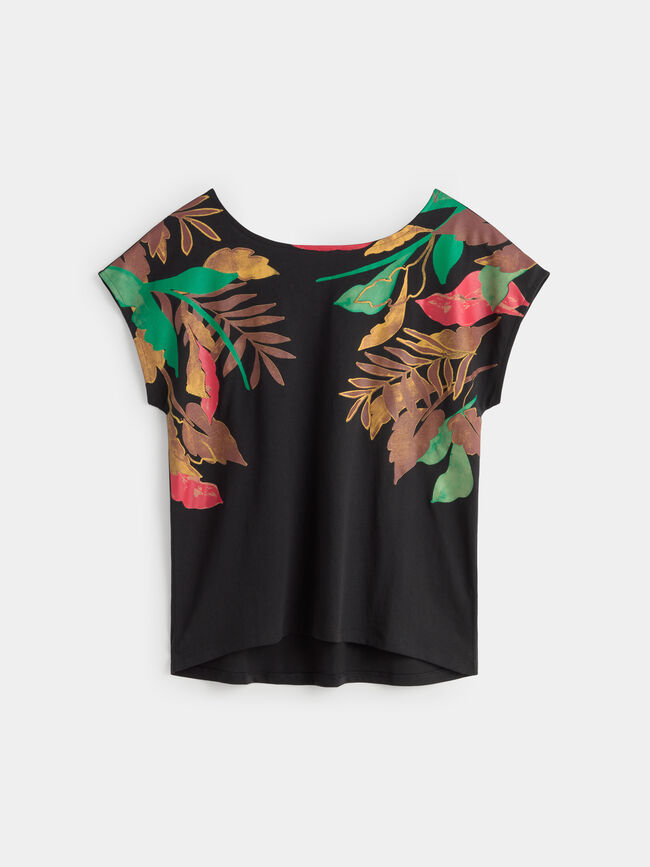 CAMISETA POSICIONAL TROPICAL Negro