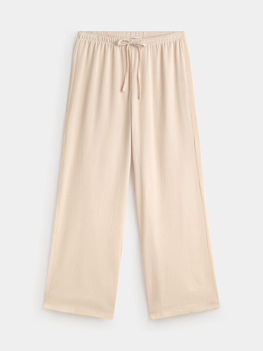 PANTALON TEXTURA Beige image number null