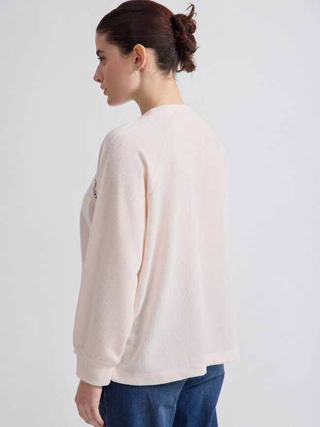 SUDADERA MANGA RANGLAN Crudo