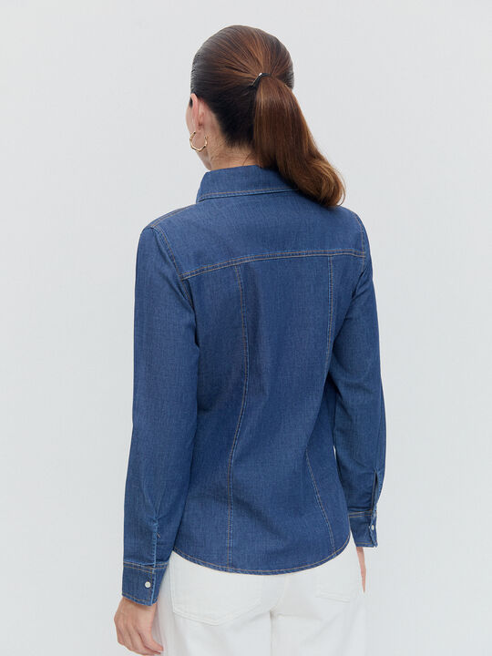 CAMISA VAQUERA BASICA Rinse Wash image number null