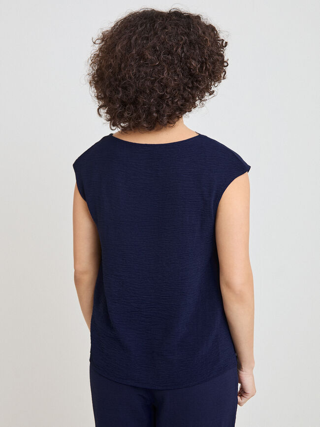 TOP LENCERO PICO Azul Marino