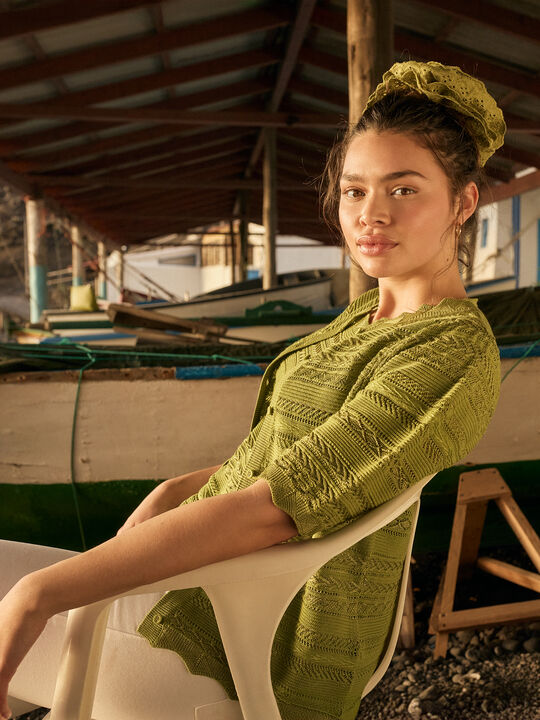 C&Aacute;RDIGAN DIBUJO CENEFA Verde image number null