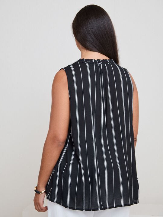 TOP FLUIDO ESTAMPADO Negro image number null