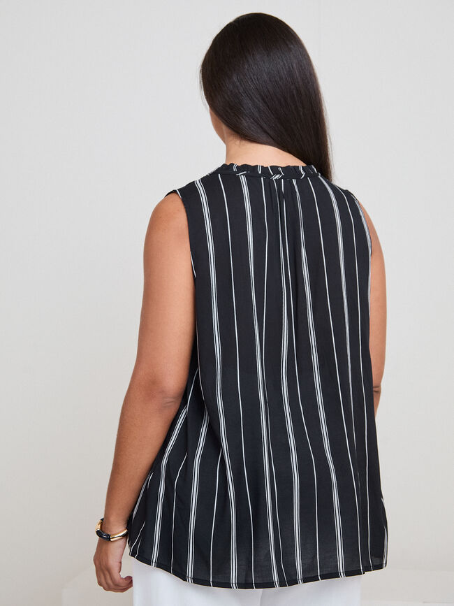 TOP FLUIDO ESTAMPADO Negro