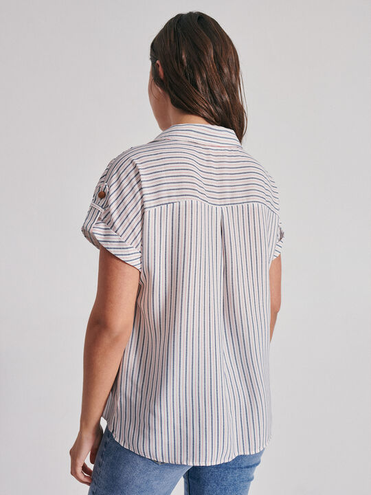 BLUSA RÚSTICA ABOTONADA Estampado 1 image number null