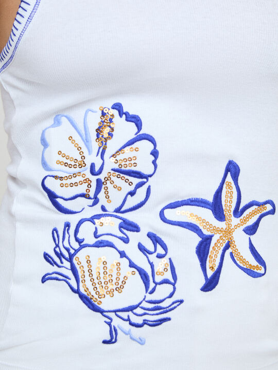 CAMISETA ANIMALES MARINOS Blanco Optico image number null