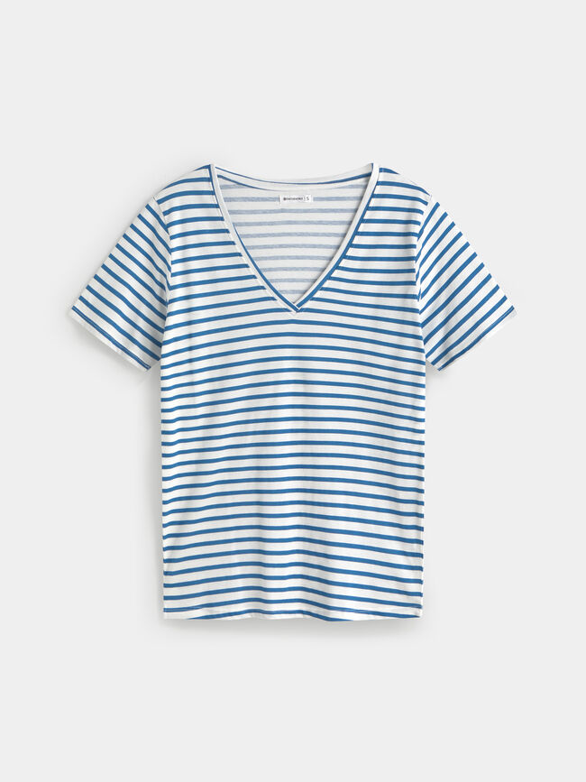 CAMISETA CUELLO PICO Estampado 8