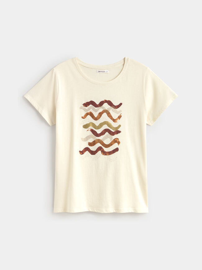 CAMISETA POSICIONAL ACUARELA Crudo
