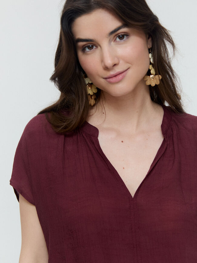 Blusa rústica Vino