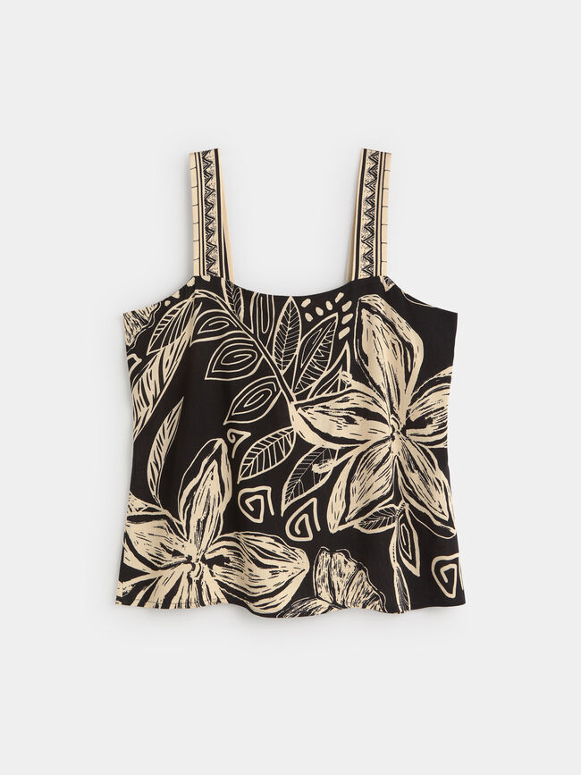 TOP TIRANTE ANCHO Negro